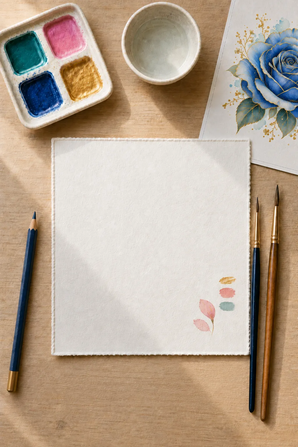 Module 1: Metallic watercolor materials and setup