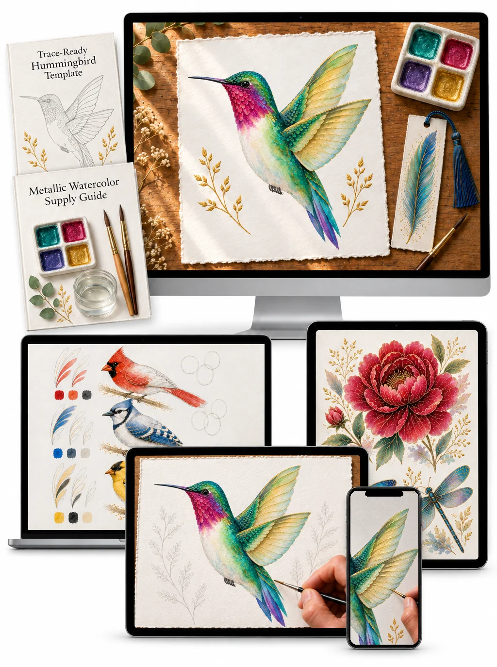 Workshop package: video tutorials, materials checklist, mobile access, lifetime access