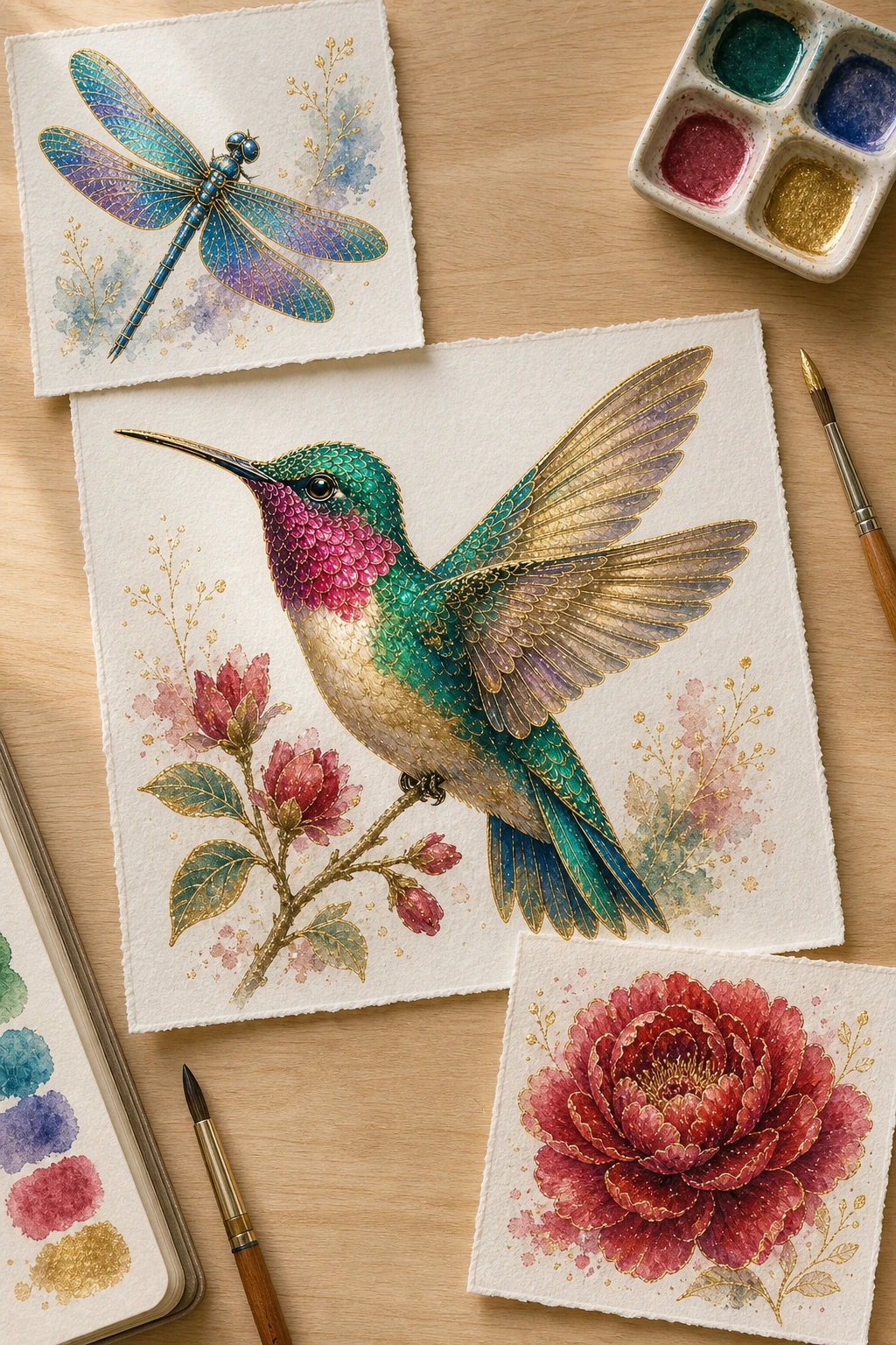 Module 7: Taking the metallic watercolor style beyond the peacock